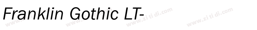 Franklin Gothic LT字体转换